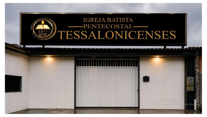 Fachada e letreiro