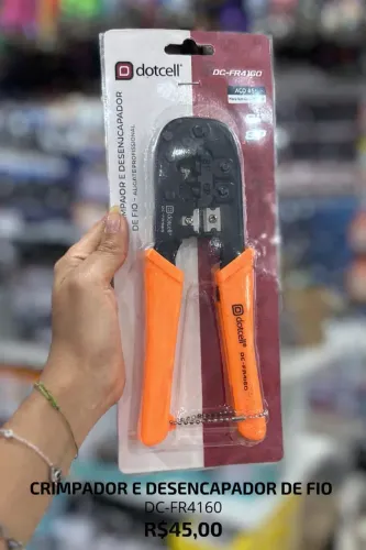 Crimpador e Desencapador DotCell DC-FR4160