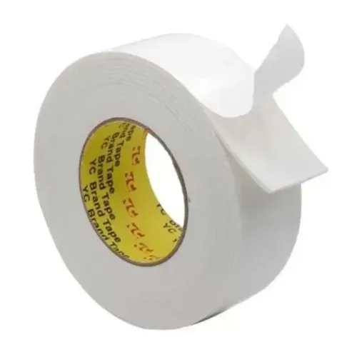 Fita de espuma dupla face 5M x 50mm branca.
