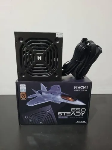 Fonte 650w Galax selo 80 plus pfc ativo (NOVO)