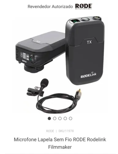 Microfone profissional RODELINK