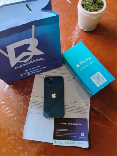 Vendo ou troco iPhone 13 azul 128Gb