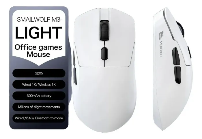 Mouse Gamer Sem Fio Smailwolf M3 Tri Mode