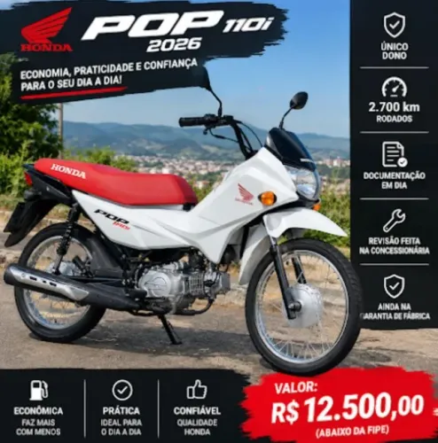 Pop 110i - 2026 - IMPECÁVEL