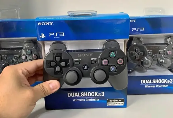 Controle ps3 de Bluetooth sem fio luzes