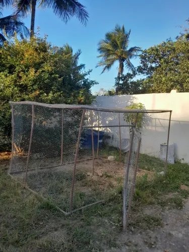 Galinheiro móvel de PVC e todo telado