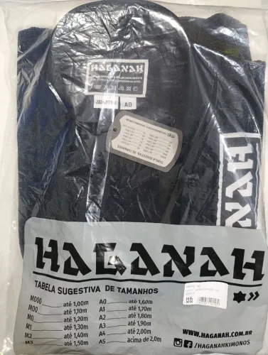 Kimono Jiu-jitsu Haganah Trançado Preto Adulto