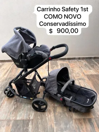 Carrinho safety 1st cinza - conservadíssimo!!!