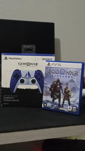Controle Dualsense Ragnarök + God Of War Ragnarök Ps5