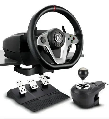 Volante Kalkan G500 Proracing, Com Pedal E Câmbio, Preto