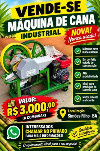 Máquina de cana Nova