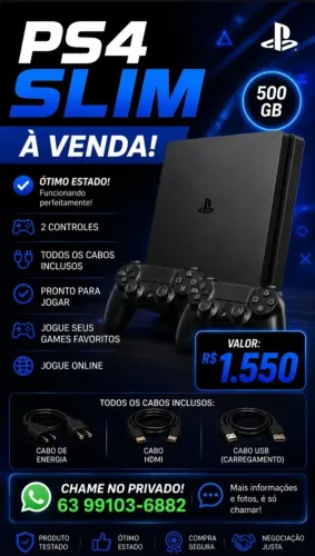 PS4 SLIM A VENDA