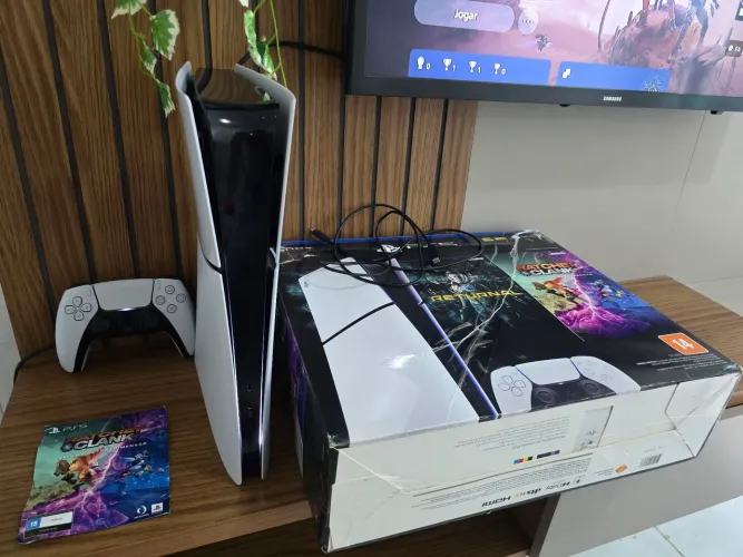 !OPORTUNIDADE! PlayStation 5 slim com mais de 6 meses de garantia, novo, caixa, acessorios