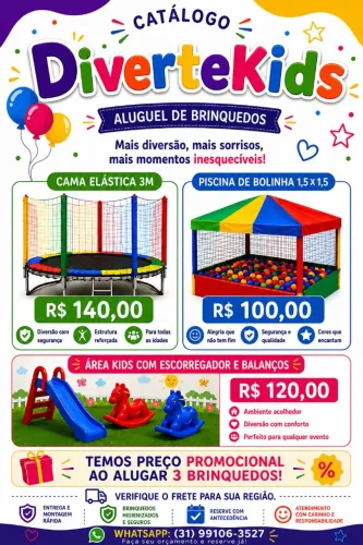 Aluguel de brinquedos 