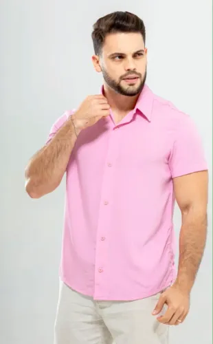 Camisas masculinas em linho