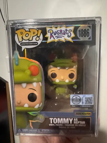 Funko pop Tommy as Reptar with Pop! Protector