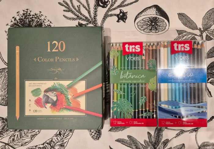 Lapis de Cor 120 Arara + 2 Kits Tris Vibes