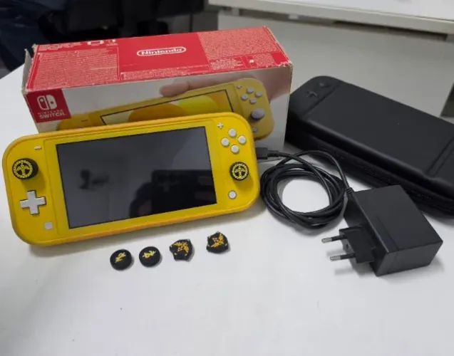 Nintendo Switch Lite Desbloqueado com Cartão MicroSD 128GB