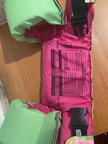 Colete Ativa Kids Splash 25kg Rosa e Verde