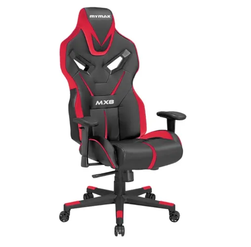 Cadeira Gamer Mymax MX8, Giratória, 150Kg, Preto E Vermelho (NOVA, PRONTA ENTREGA)