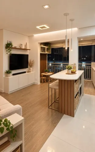 Apto 54m² 2 dorms c/ suíte, varanda envidraçada, 1 vaga, opção mobiliado, Vila Prudente