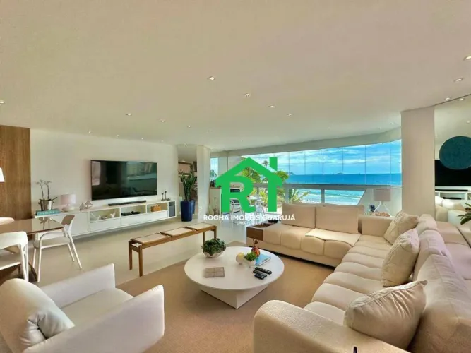 Apartamento frente mar com 3 quartos (3 suítes), 2 vagas, lazer à venda em Astúrias, Guaru