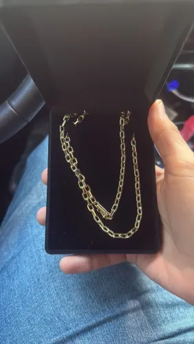 Corrente de ouro 18k, 42,4g (maciça)