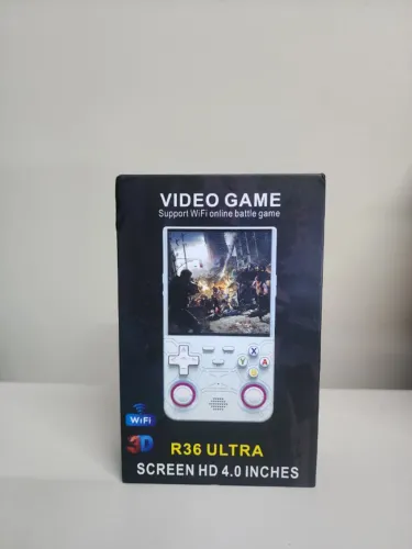 Console Portátil R36 Ultra 128GB com 15.000 Jogos Branco