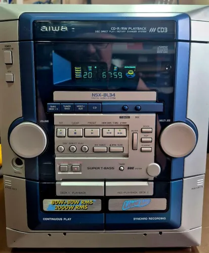 Central Aiwa BL34 totalmente restaurado