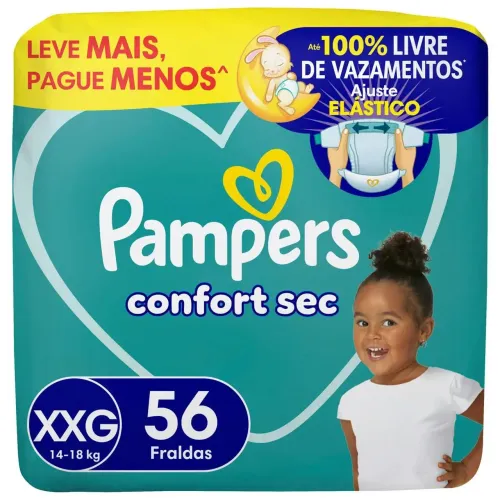 3 Pampers C/56 unidades (XXG)
