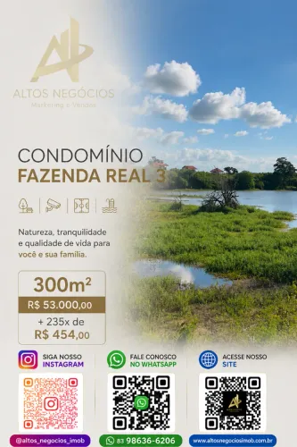 Fazenda Real 3 - Lote 300m² em Oportunidade