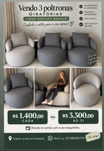 POLTRONAS GIRATÓRIAS