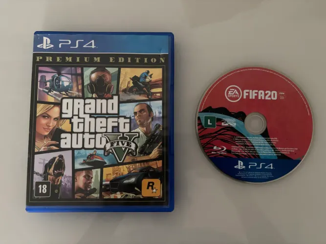 Jogo GTA 5 + FIFA 20 para PS4