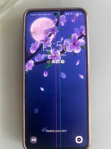 Vendo celular S20 com trinco na tela mas funcionando perfeitamente
