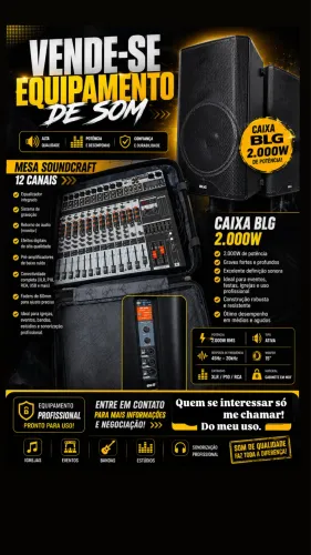 Caixas de som profissional