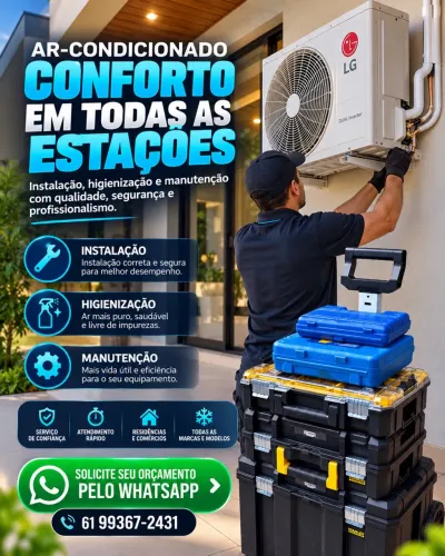 Instalação de ar-condicionado