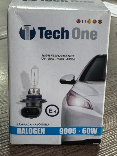 Lâmpada halogena 12v 60w techone 9005 hb3 na promoção só 14,00