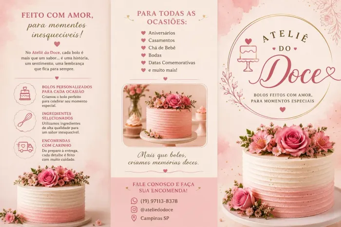 Bolos decorados por encomenda 