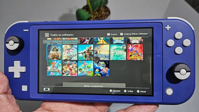 Nintendo Switch Lite Desbloqueado + 25 jogos / Troco / Aceito Cartão/Entrega grátis