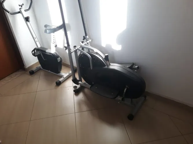 Simulador de caminhada + ergometrica + saco pancadas