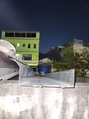 Calha de agua galvanizado