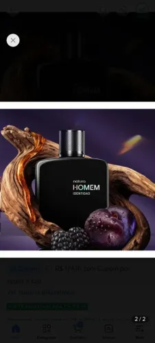 Perfume natura homem indentidade