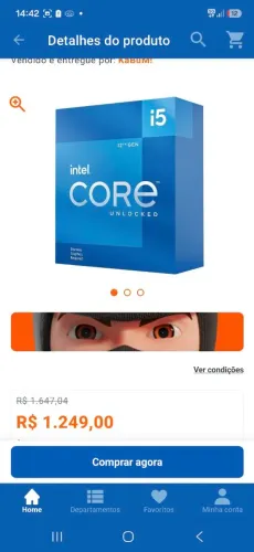 Intel I5 12600K Sem caixa