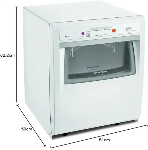 220V Lava Louças 8 Serviços Brastemp Compacta Branca com Ciclo Pesado