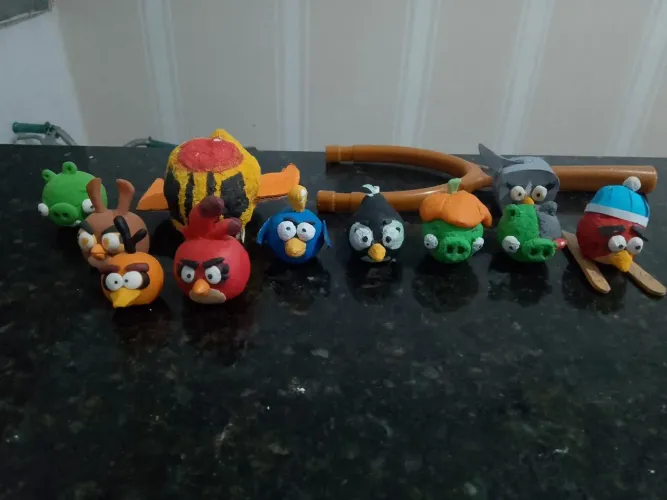 Angry birds bonecos