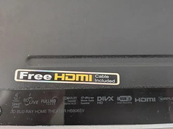 3D Blu-ray Home theater HB806SV
