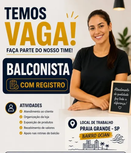 Vaga de emprego, Balconista