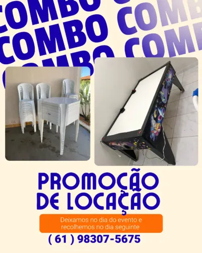Mesas e Cadeiras + Air game PROMOÇÃO IMPERDIVEL
