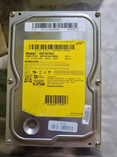 Hd samsung 160 gigas