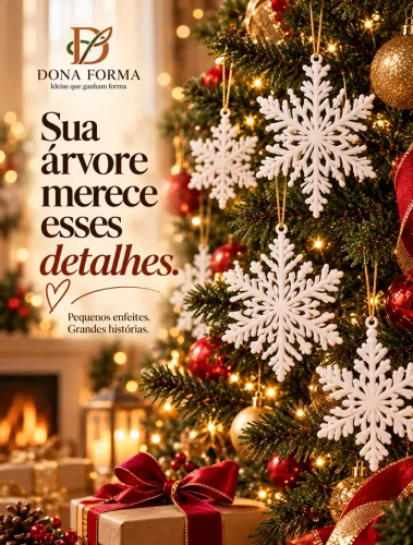 10 Enfeites de Natal por R$ 15!